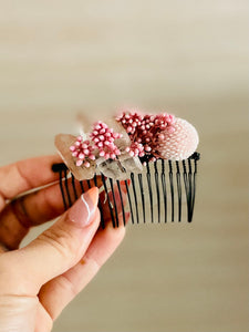 Crystal and Floral Comb